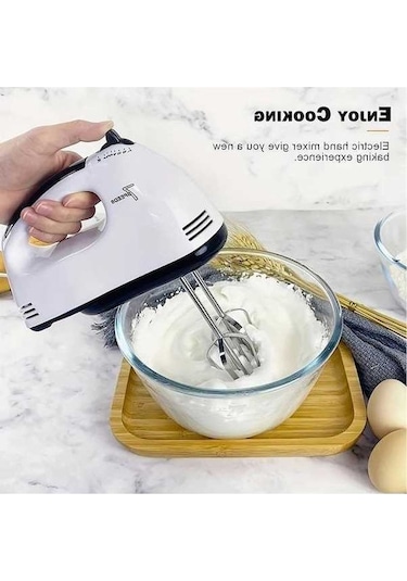 Novahub El Tipi Elektrikli Yumurta Çırpıcı, Beyaz, Otomatik Ev Tipi Beyaz