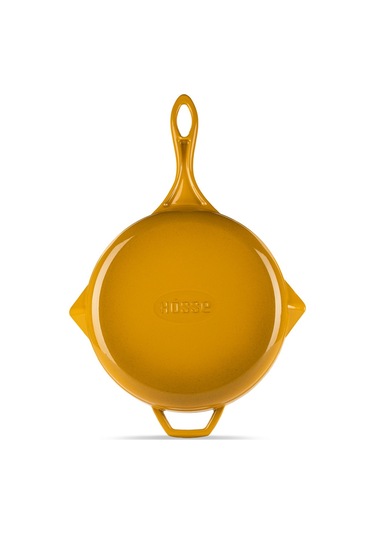 Hosseven Hs Y Gtv 28 Yuvarlak Grill Tava/kapak 28cm Çift Kulp Sarı Sarı
