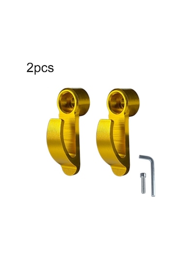 2 Adet Motosiklet Modifiye Kask Kancası Scooter Yan Depolama Kancası Altın