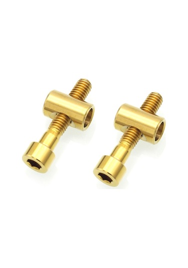 Sones Bisiklet Titanyum Alaşımlı Sele Borusu Kilitleme Vidaları, Renk: M6x30 Altın