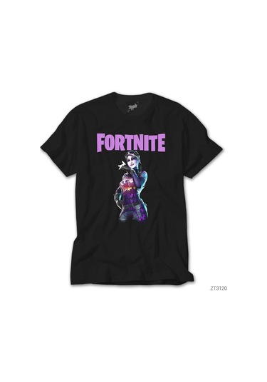 Fortnite Dark Bomber Siyah Tişört Siyah