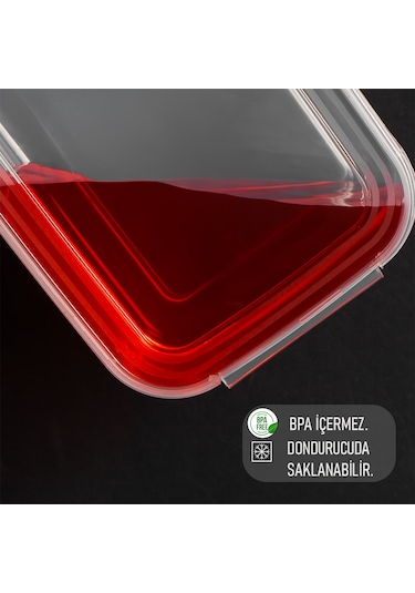 Porsima 4302 10'lu Buzluk Düzenleyici Saklama Kabı 2-1 Lt Şeffaf