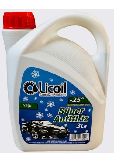 Licoil Antifriz Mavi -25C 3Kg-15Kg-16Kg Mevcut