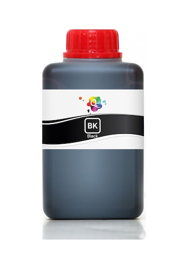 QC HP Universal EKONOMİK Dye Mürekkep 500ml BK Black Siyah Dye
