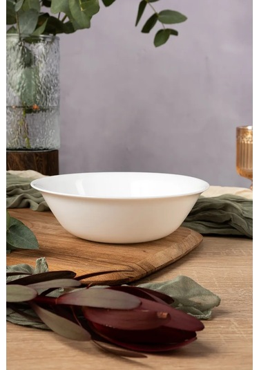 Korall 19 Cm 2'li Set Salata Kâseleri "empty" Opal Cam 330979266 Beyaz