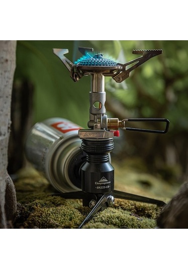 Tongxida Katlanır Alüminyum Tripod Gaz Sobası Adaptörü-siyah Siyah Siyah