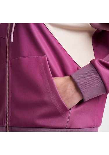 Lescon 25n-2131 Kadın Fermuarlı Kapüşonlu Sweatshirt Violet