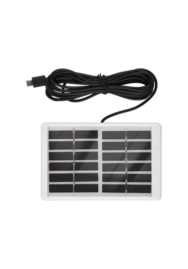 Hfambition 6v 1.2w Polikristal Güneş Paneli - 3m Kablo Micro Usb Güneş Şarj Cihazı Plastik Çerçeve