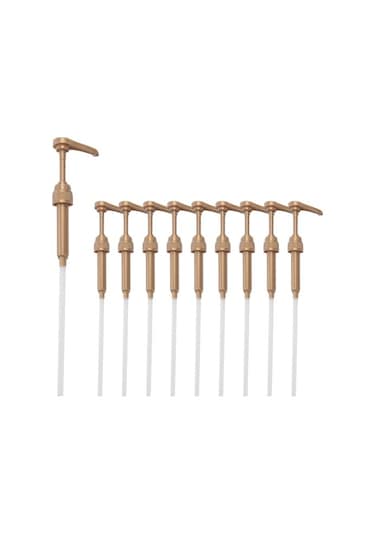 Metabagua 10 Adet Kahve Süt Çay Dağıtıcı Şurubu Pompası Altın Sıvı Dağıtıcı Torani Şurubu 8 Ml Meyve Suyu Şişesi Dağıtıcı Pompası Be0874 Siyah