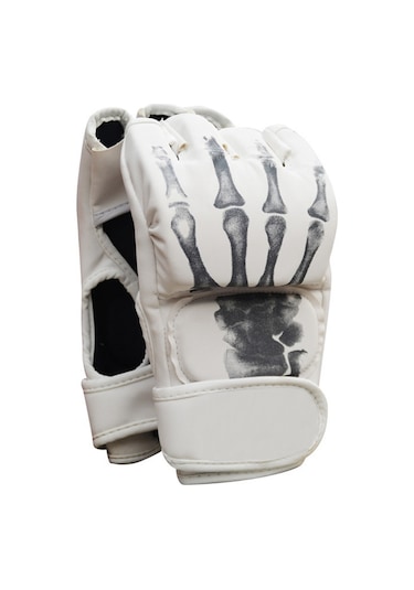 Reedark Erkekler İçin Savaşçı Kaplan Pençe Yarım Parmaklı Eldiven, Sanda Ve Boks İçin Zırhlı, Sert Zeminlerde Kullanıma Uygun Siyah Siyah