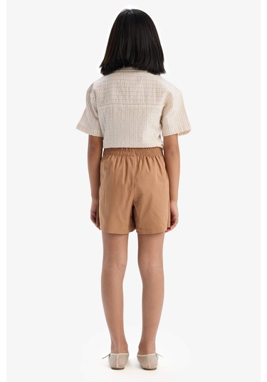 DeFacto Kız Çocuk Gabardin Pileli Şort Etek E2648A825SMBN268 Kahve DeFacto Kız Çocuk Gabardin Pileli Şort Etek E2648A825SMBN268 Kahve