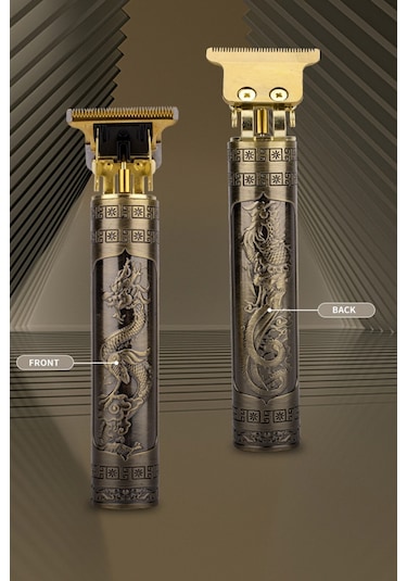 Jasper Metal Gövdeli T Bıçak Saç Ense Sakal Tıraş Makinesi