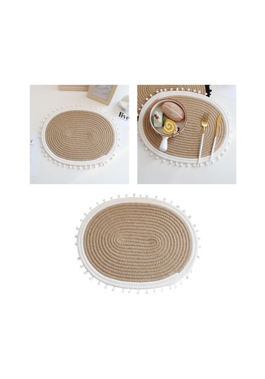 Homyl Tatil Festivali Fotoğraf Sahne Için Coaster Beyaz-oval Beyaz Oval Beyaz