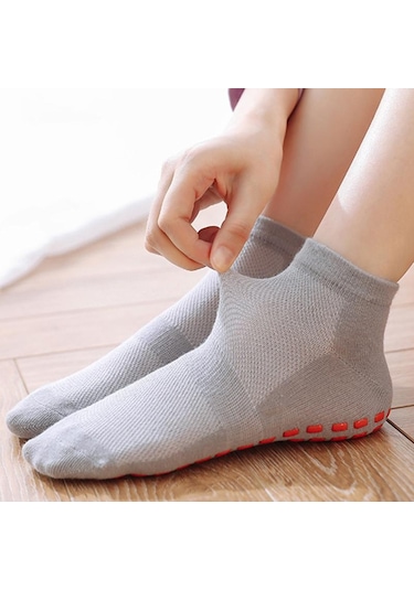 Mavi Tutkal Nokta Kaymaz Çorap Kavrama Çorap Kaymaz Yoga Ev Terlik Çorap Yastıklı Taban Çorap Erkekler Kadınlar İçin Mavi