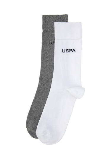 U.s. Polo Assn. Erkek Gri Melanj Çorap Soket 50318209-vr086 Grı Melanj