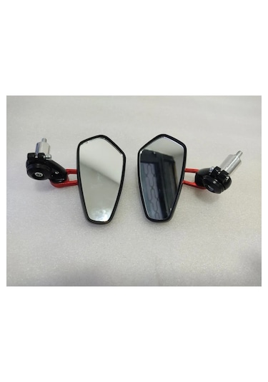 Motosiklet Katlanabilir Gidon Ayna Universal Ayarlanabilir Red