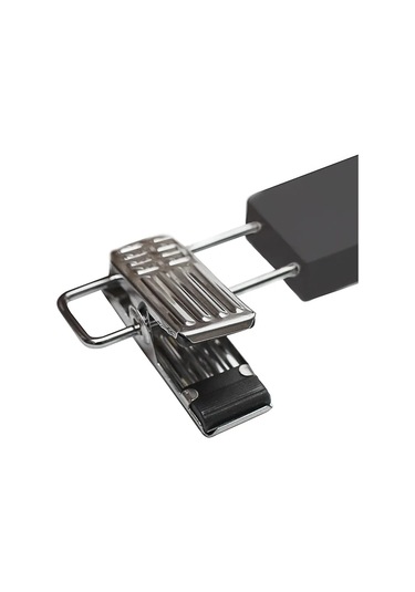 Homedecor Klipsli Ahşap Pantolon Askısı 3'lü Set 345078140 Siyah