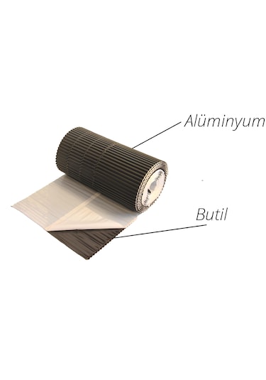 Kaproflex Butil Baca & Duvar Dibi Su Yalıtım Bandı Antrasit Gri 450 Mm X 5 M