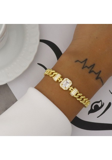 925 Ayar Gümüş Baget Gurmet Bileklik N11.2710