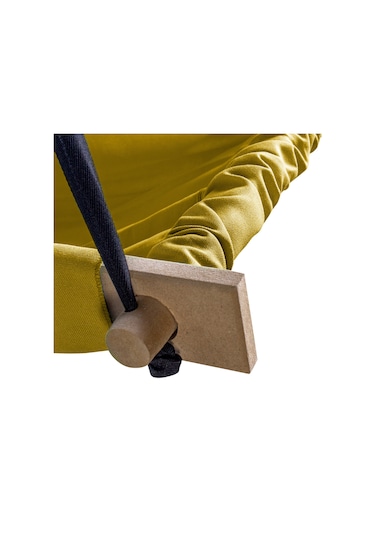 Bundera Flow Sarı Ahşap Yaylı Zıpzıp Hamak Beşik Hoppala