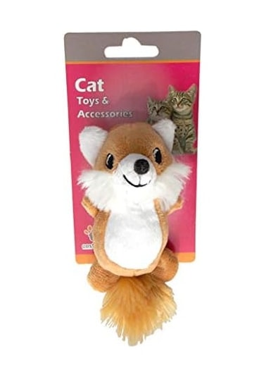 Eastland 551194 Peluş Hışırtı Kedi Oyuncağı, Tilki Şekilli, 95x5 Cm