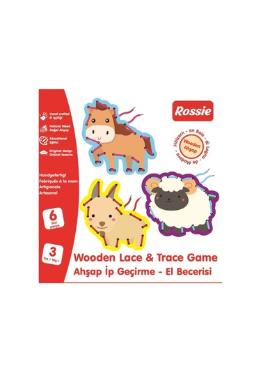 Calimera Toys İnce Motor Gelişimi Oyunu Hayvanlar Model 1