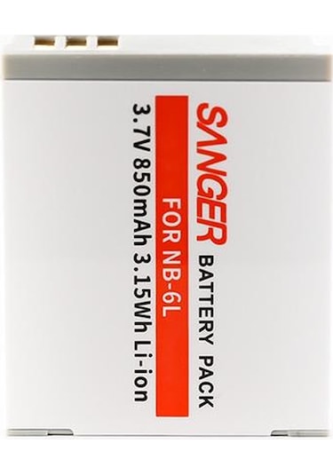 Canon Powershot SD4000 IS SD770 IS için Sanger NB6L Batarya