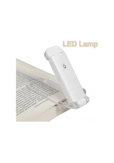 Hangfox Beyaz Usb Şarj Edilebilir Led Okuma Lambası - 3 Işık Modu, Göz Koruyucu, Esnek Klemeli - Dorma, Masa, Yatak Odası İçin Çok Renkli