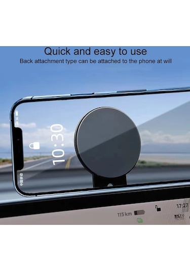 Zf011 Tesla Magsafe Manyetik Gizli Telefon Tutucu, Sıradan Versiyon Gümüş