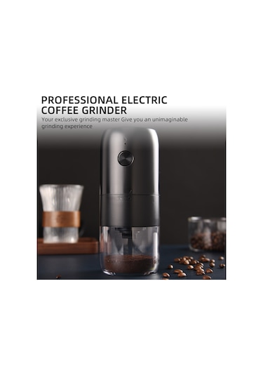 Hangfox Beyaz Taş Evrensel Fincan Kahve Değirmeni - Seramik Öğün Ayarı, Şeffaf Cam Depo, Type-c Şarj, Akıllı Direnc Tespiti, Tamamen Çözülebilir Beyaz