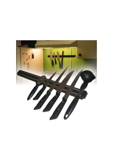 Duvara Monteli Mıknatıslı Bıçak Çatal Kaşık Askısı 33 Cm Asorti Ankay-640