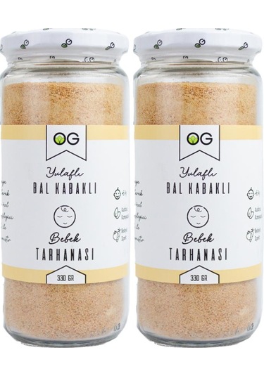 OG natural 2'li Yulaflı Bal Kabaklı Bebek Tarhanası +6 Ay 330 Gr