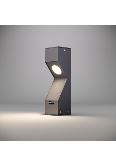Fonelight Dualluz Yürüyüş Yolu Bahçe Aydınlatması Antrasit 35 Cm Antrasit