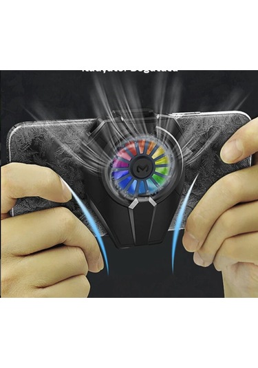 Dl06 Ultra Güçlü Telefon Soğutucu Fan Seramik Turbo Soğutma Rgb İphone 17 Pro- 17 Pro Max Uyumlu