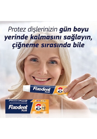 Fixodent Plus Güçlü Isırık Diş Protezi Yapıştırıcı Krem 57 G
