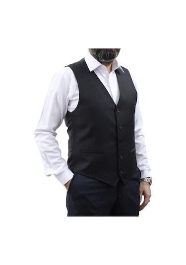 Mentor Regalo V Yaka Siyah Yelek 50200