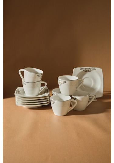Karaca  Nazende 6 Kişilik Kahve Fincanı Takımı 80 ml