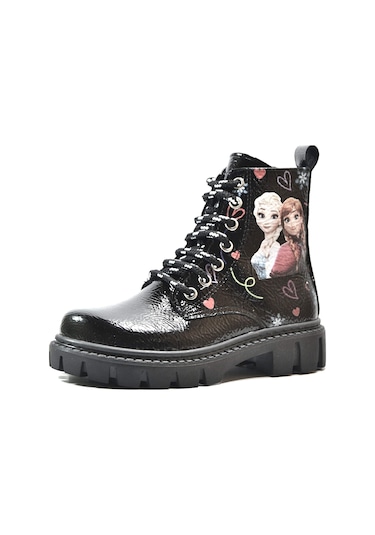 Onlo Ayakkabı Fr.0224 Siyah Fermuarlı Kız Çocuk Postal Bot Siyah