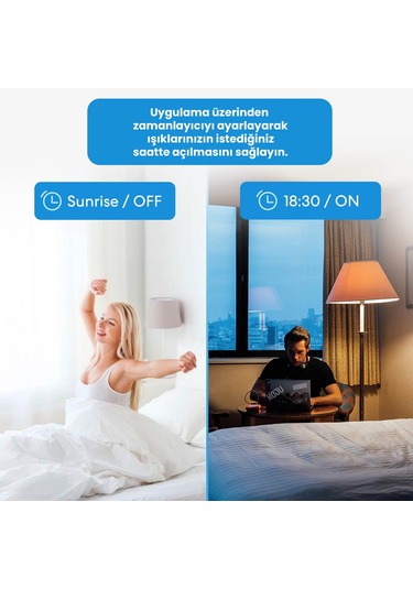 Meross Wi-Fi Uzaktan Kontrollü Çift Yönlü Dokunmatik Akıllı Duvar Anahtarı