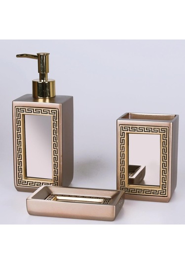 By Selim Veroni Vizon-altın Banyo Seti - Sbny 135vzn15rs Vizon