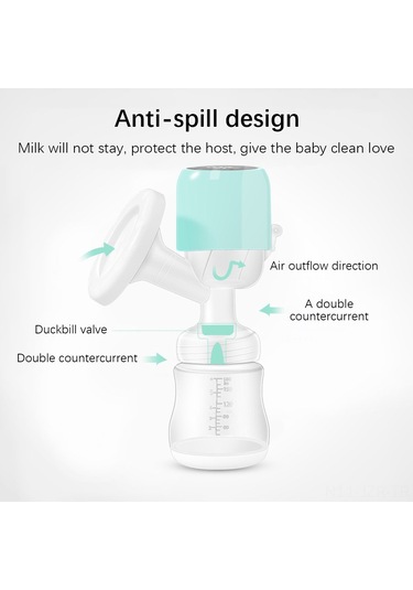 Geeroyoo Yc-10r Taşınabilir Elektrikli Göğüs Pompası, 9 Kademeli Emme Gücü, Masaj Ve Laktasyon Fonksiyonlu, Led Ekran, Pp Malzeme, Beyaz