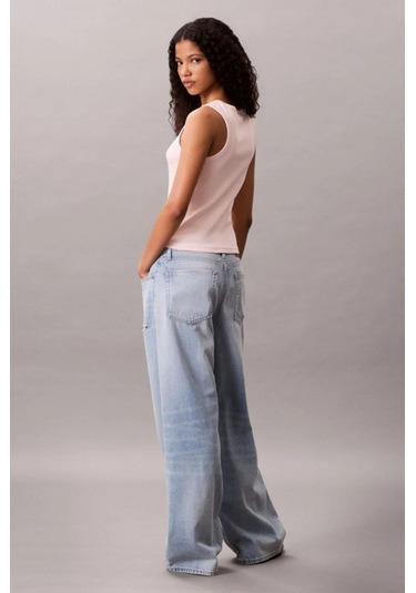 Calvin Klein Jeans Kadın Etiketli Pamuklu Fitilli Pembe Bluz Lv047c201g-vı7 Pembe