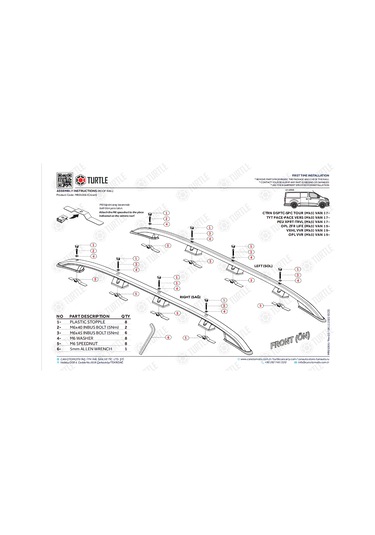Ulysse Maxi Uzun Şase Tavan Çıtası Siyah 2022 2023 2024 2025 2026 2027