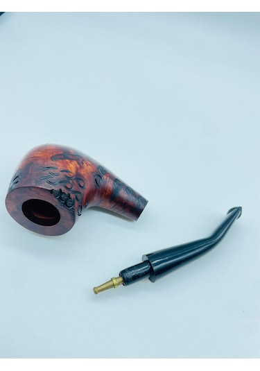 Ahşap Gül Ağacı Pipo 2parça //13cm