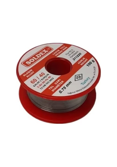 60/40 Lehim Teli 100 Gr 0,75 Mm Sn:60 / Pb:40