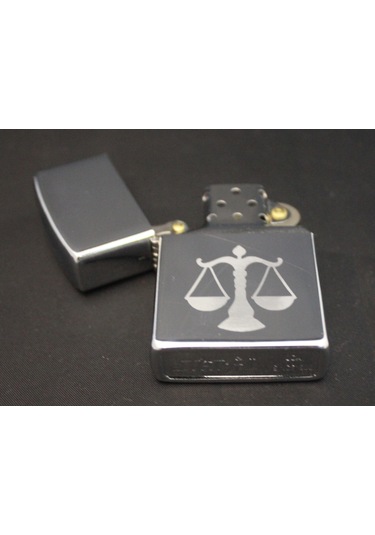 Avukat Logo Görselli Star Marka Benzinli Metal Çakmak