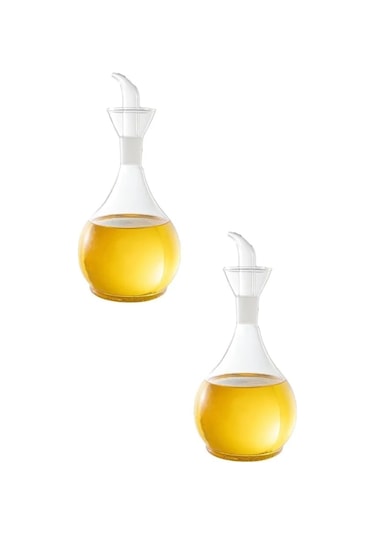 Morponi Borosilikat Cam Tombul Tepeli Yağlık Sosluk Sirkelik 2 Adet Siyah