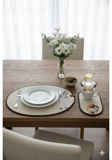 Oval Supla Takımı Krem