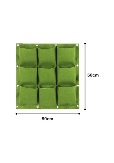 Ulzyvf Duvara Monte Bitki Yetiştirme Torbası - Reedark Pratik Ev Bahçe Dekorasyonu Çantası