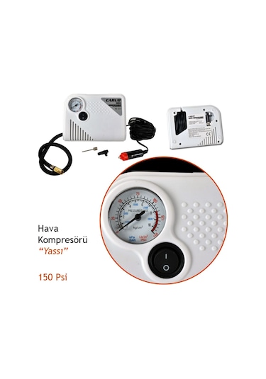 Carub 12v Hava Kompresörü 150 Psi Yassı Br2491105